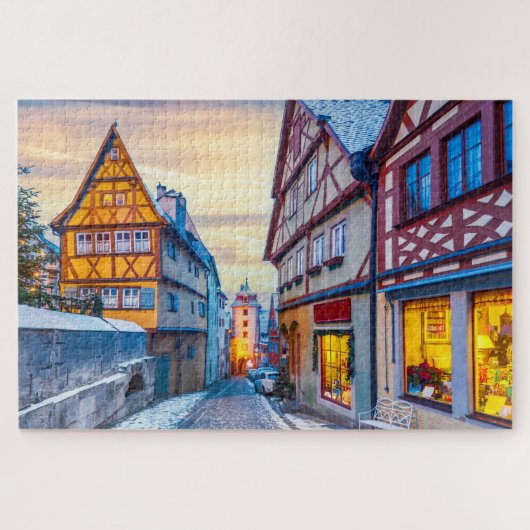 Rothenburg ob de Tauber Weihnachten Puzzle (Horizontal)