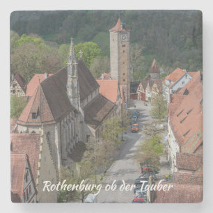 Rothenburg ob der Tauber Altstadt aus der Luft Steinuntersetzer