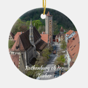 Rothenburg ob der tauber Altstadt von oben Keramik Ornament