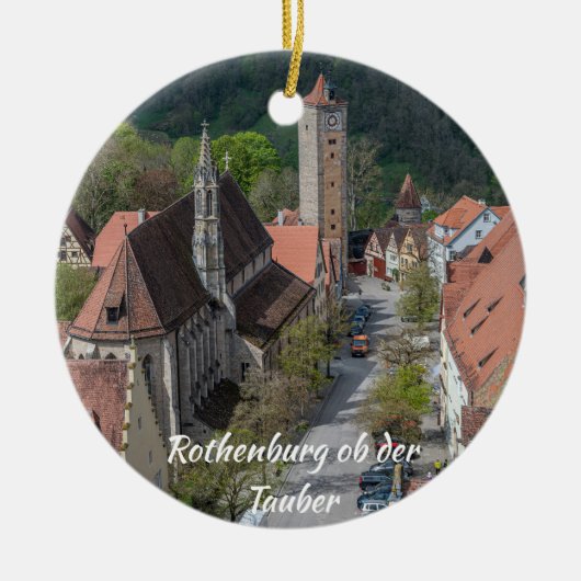 Rothenburg ob der tauber Altstadt von oben Keramik Ornament (Vorne)