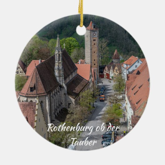 Rothenburg ob der tauber Altstadt von oben Keramik Ornament (Hinten)