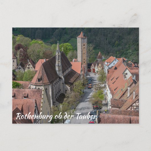 Rothenburg ob der tauber Altstadt von oben Postkarte (Vorderseite)
