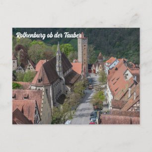 Rothenburg ob der tauber Altstadt von oben Postkarte