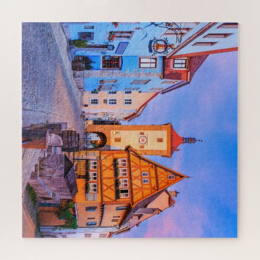 Rothenburg ob der Tauber, Bayern, Deutschland. Puzzle (Horizontal)