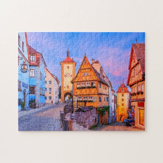 Rothenburg ob der Tauber, Bayern, Deutschland. Puzzle (Horizontal)