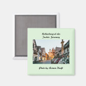 Rothenburg ob der Tauber, Deutschland Magnet (Vorderseite/Rückseite)