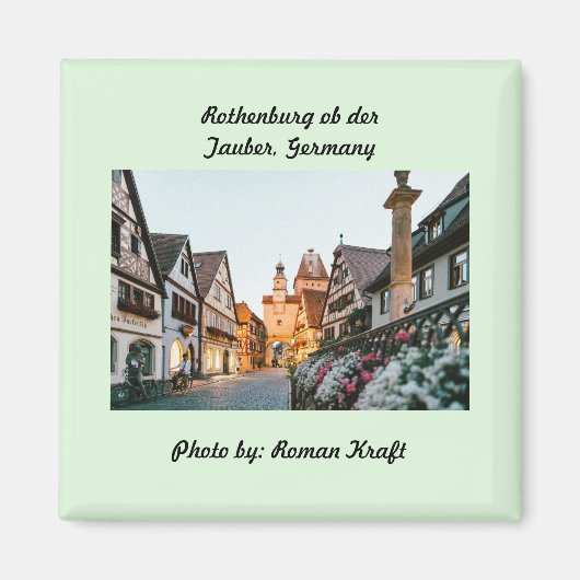 Rothenburg ob der Tauber, Deutschland Magnet (Vorne)