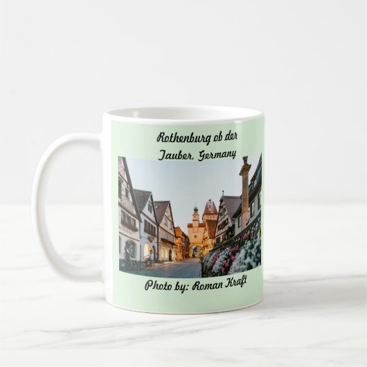 Rothenburg ob der Tauber, Deutschland Magnet Kaffeetasse (Links)