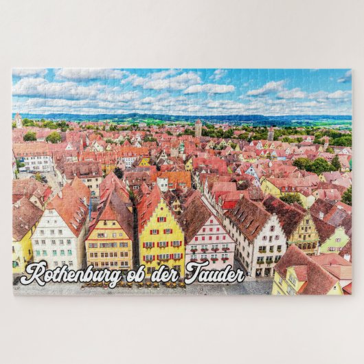 Rothenburg ob der Tauber, Deutschland Puzzle (Horizontal)