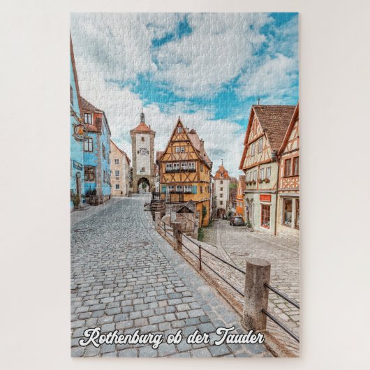 Rothenburg ob der Tauber, Deutschland Puzzle (Vertikal)