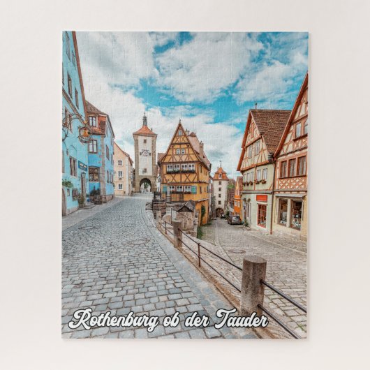 Rothenburg ob der Tauber, Deutschland Puzzle (Vertikal)