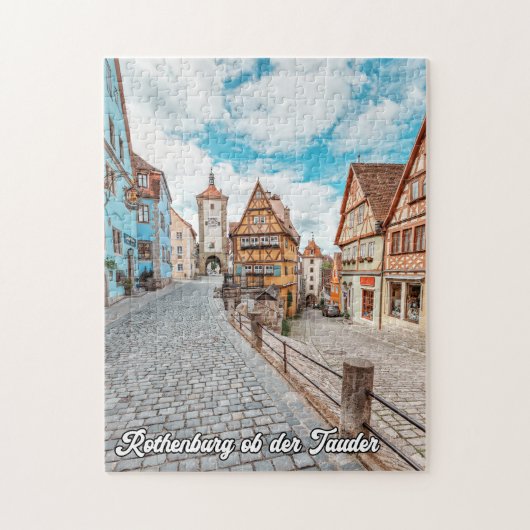 Rothenburg ob der Tauber, Deutschland Puzzle (Vertikal)