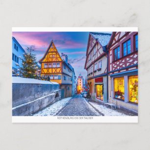 Rothenburg ob der Tauber, Holiday Postcard Feiertagspostkarte