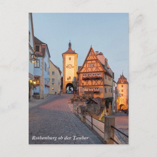 Rothenburg ob der Tauber Postkarte (Vorderseite)