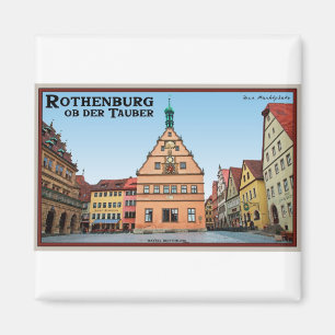 Rothenburg Od Tauber - der Marktplatz Magnet
