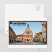 Rothenburg od Tauber - der Marktplatz Postkarte (Vorne/Hinten)