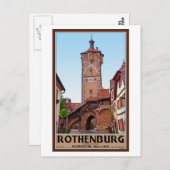 Rothenburg od Tauber - Klingentor Postkarte (Vorne/Hinten)