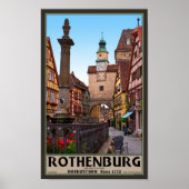 Rothenburg od Tauber - Markusturm Poster (Vorne)