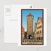 Rothenburg od Tauber - Rödertor Postkarte (Vorne/Hinten)