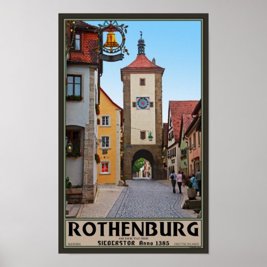 Rothenburg od Tauber - Sieberstor Poster (Vorne)