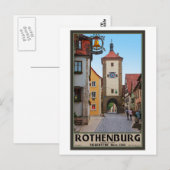 Rothenburg od Tauber - Sieberstor Postkarte (Vorne/Hinten)