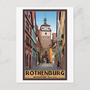 Rothenburg od Tauber - Weisserturm Postkarte