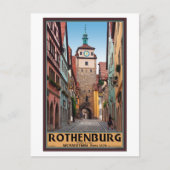 Rothenburg od Tauber - Weisserturm Postkarte (Vorderseite)