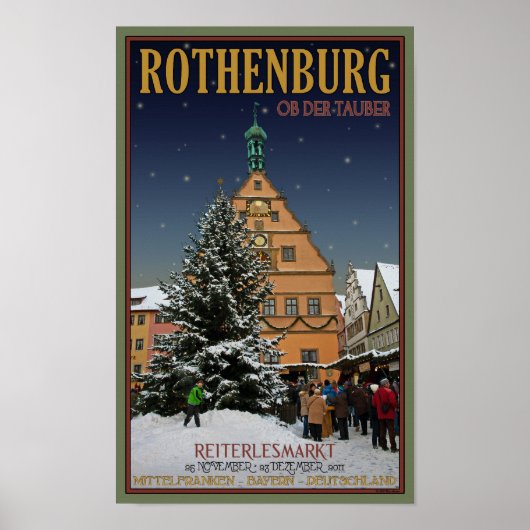 Rothenburg Reiterlesmarkt Poster (Vorne)