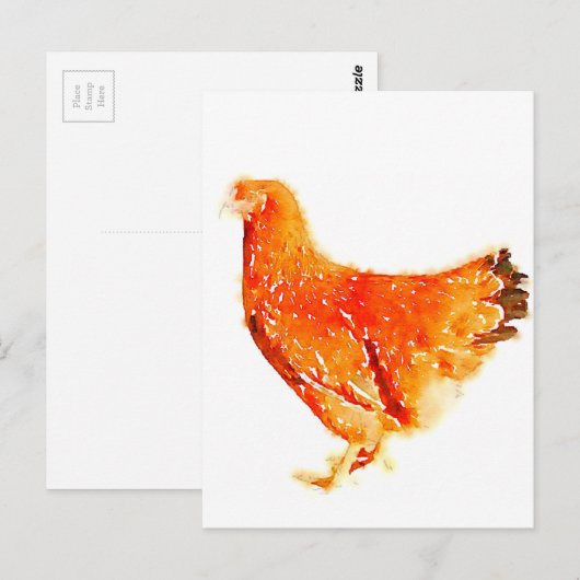 Rothenne Postkarte (Vorne/Hinten)