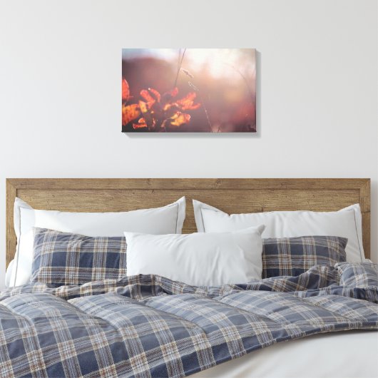 Rotherbstnatur Leinwanddruck (Insitu (Schlafzimmer))