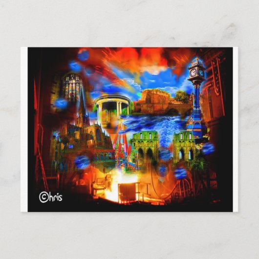 Rotherham, England Postkarte (Vorderseite)