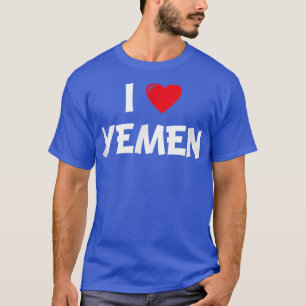 Rotherz Frauen Männer Feiertag I Liebe Jemen T-Shirt