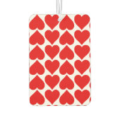 Rotherz Muster, Romantik, Liebe Autolufterfrischer (Rückseite)