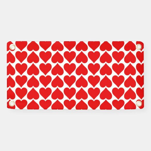 Rotherz Muster, Romantik, Liebe Banner (Horizontal)