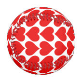 Rotherz Muster, Romantik, Liebe Baseball (Vorderseite Links)