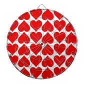 Rotherz Muster, Romantik, Liebe Dartscheibe (vorne)