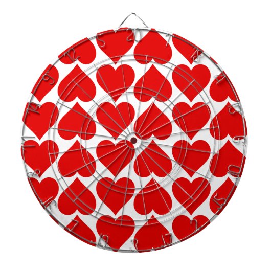 Rotherz Muster, Romantik, Liebe Dartscheibe (vorne)