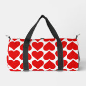 Rotherz Muster, Romantik, Liebe Duffle Bag (Vorderseite)
