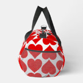 Rotherz Muster, Romantik, Liebe Duffle Bag (Rechts)