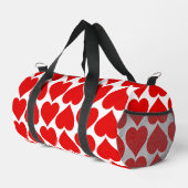 Rotherz Muster, Romantik, Liebe Duffle Bag (Rechte Ecke)
