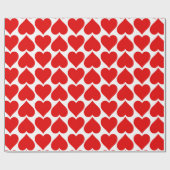 Rotherz Muster, Romantik, Liebe Geschenkpapier (Flach)