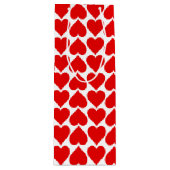 Rotherz Muster, Romantik, Liebe Geschenktüte Für Weinflaschen (Vorderseite)