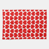 Rotherz Muster, Romantik, Liebe Geschirrtuch (Horizontal)