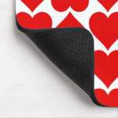 Rotherz Muster, Romantik, Liebe Mousepad (Ecke)