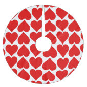 Rotherz Muster, Romantik, Liebe Polyester Weihnachtsbaumdecke (Vorderseite)