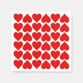 Rotherz Muster, Romantik, Liebe Serviette (Vorderseite)