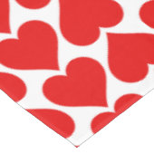 Rotherz Muster, Romantik, Liebe Tischdecke (Schrägansicht)