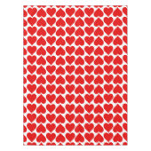 Rotherz Muster, Romantik, Liebe Tischdecke (Vorderseite)