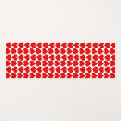 Rotherz Muster, Romantik, Liebe Yogamatte (Vorderseite (Horizontal))