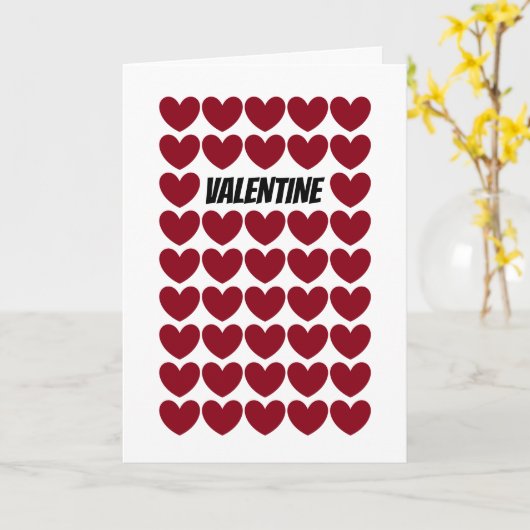 Rotherz-Muster, Valentinstag Karte (Gelbe Blume)